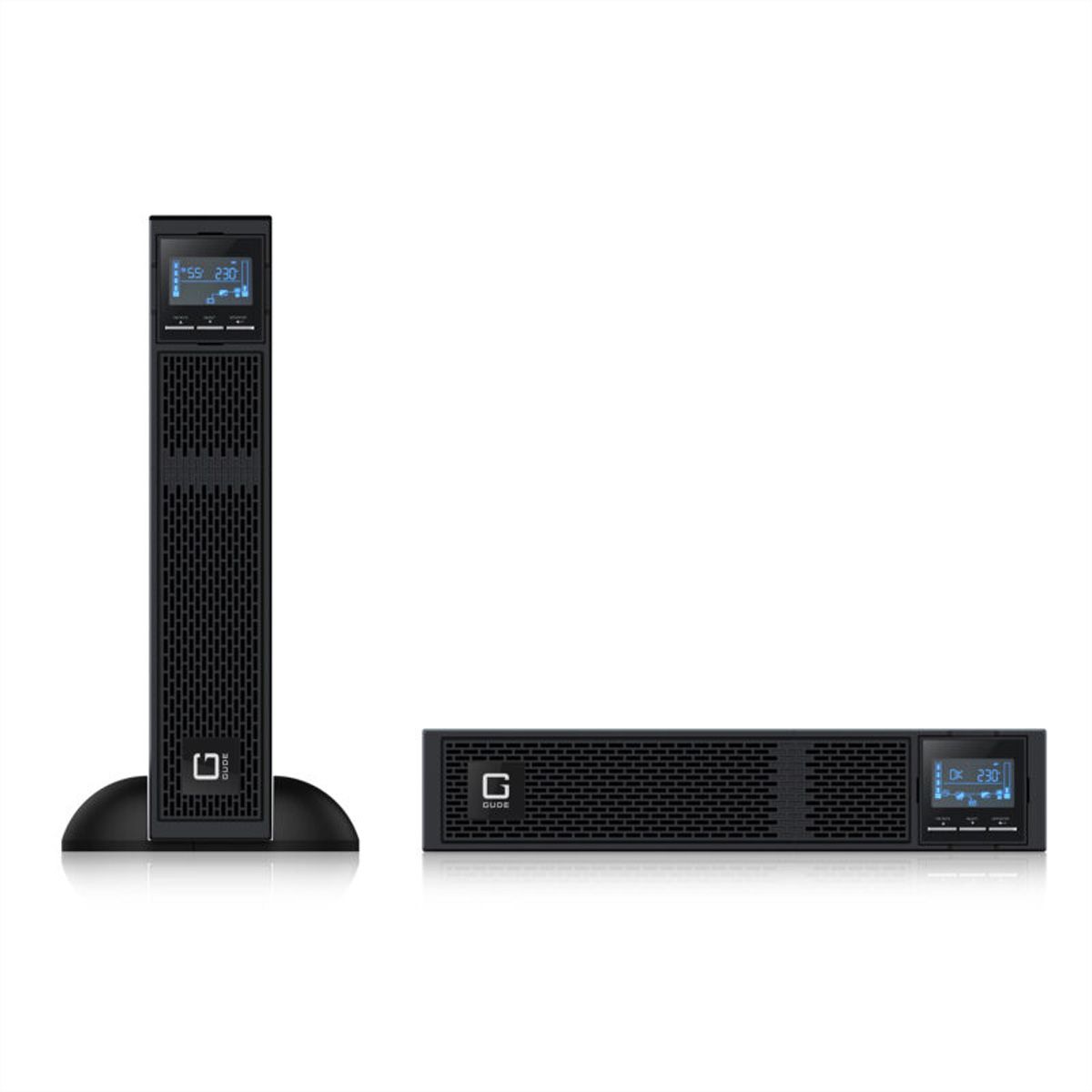 GUDE EPB 8810-3 USV 3000VA UPS Backup Tower/RM, schwarz