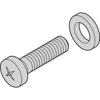 SCHROFF SCHRAUBE M5X10 + BEILAGSCHEIBE D5 (50X)