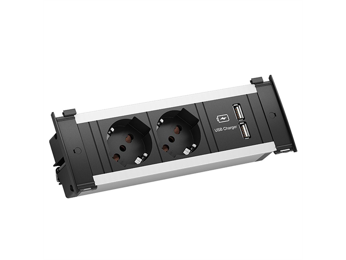 BACHMANN KAPSA S 2xP40 USB Charger, Strom 2,0m AEH Italia