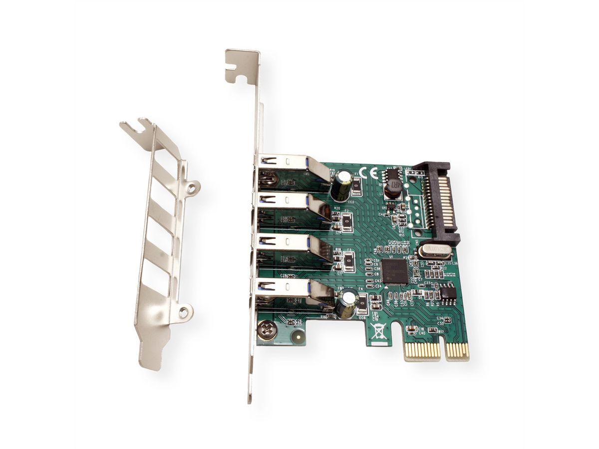 VALUE PCI-Express-Karte, USB 3.2 Gen 1, 4 Ports