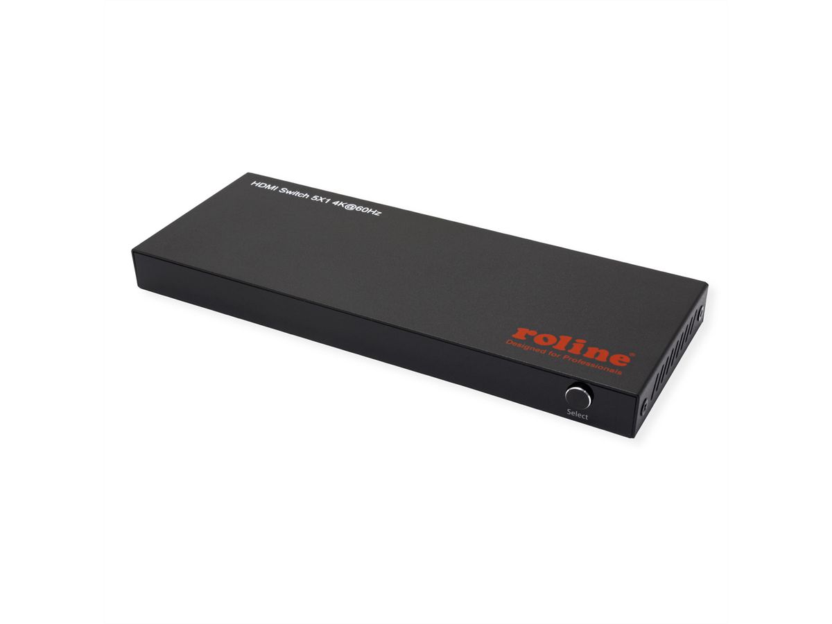 ROLINE 4K HDMI Switch, 5-fach, mit Fernbedienung