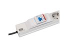 BACHMANN 19" 1HE 6xCEE7/3 1xFI Strom 2,0m CEE7/7