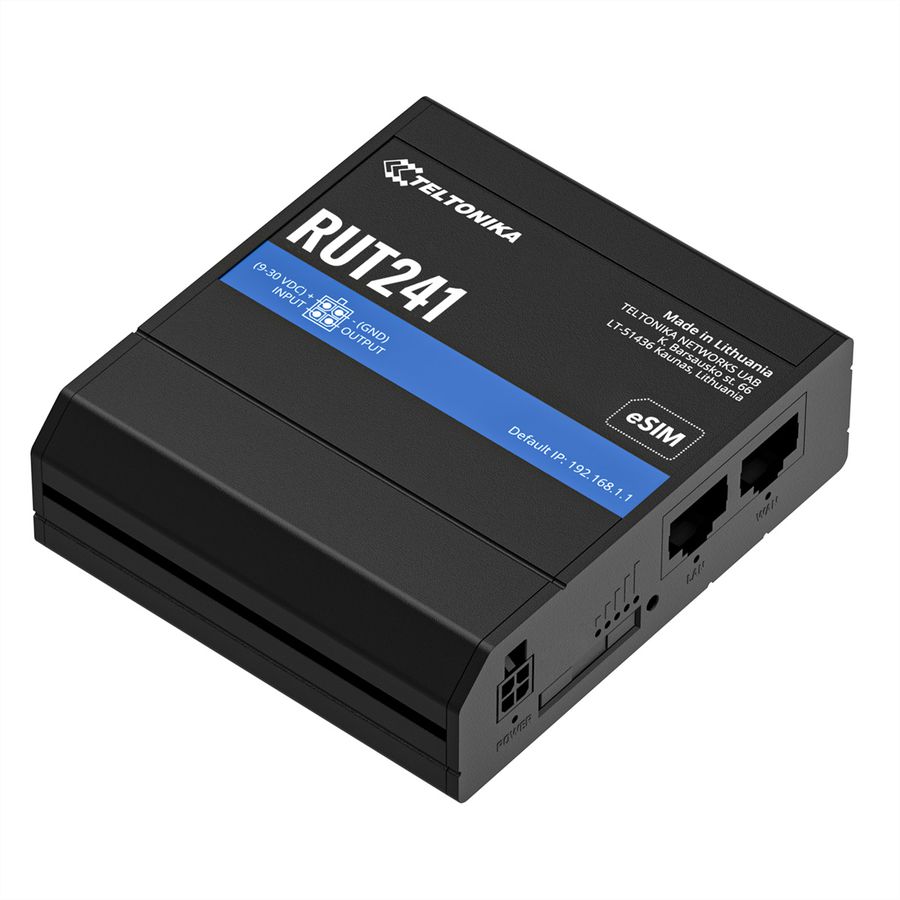 TELTONIKA RUT241 LTE/4G/3G/2G WiFi Industrie Router eSIM Version