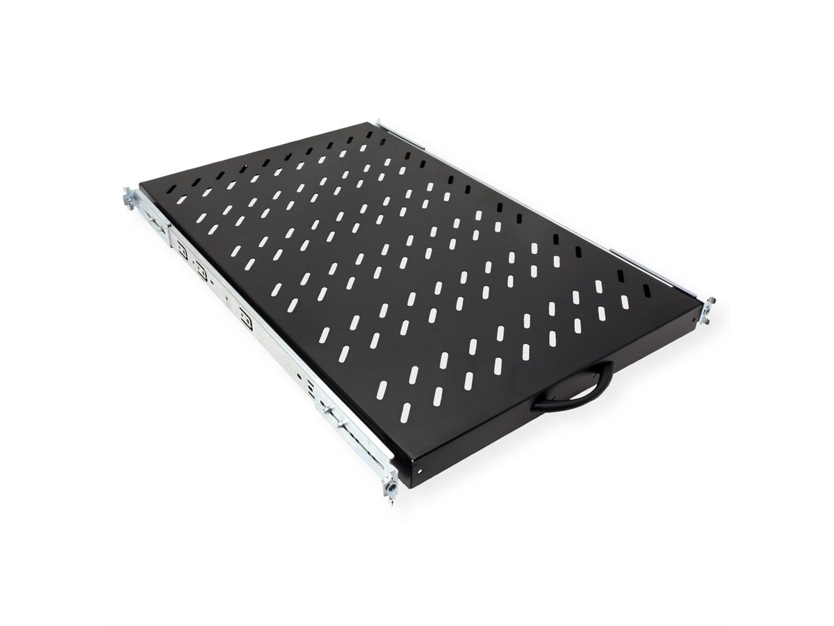 VALUE 19"-Fachboden ausziehbar, 420 x 700 mm, 25kg Traglast