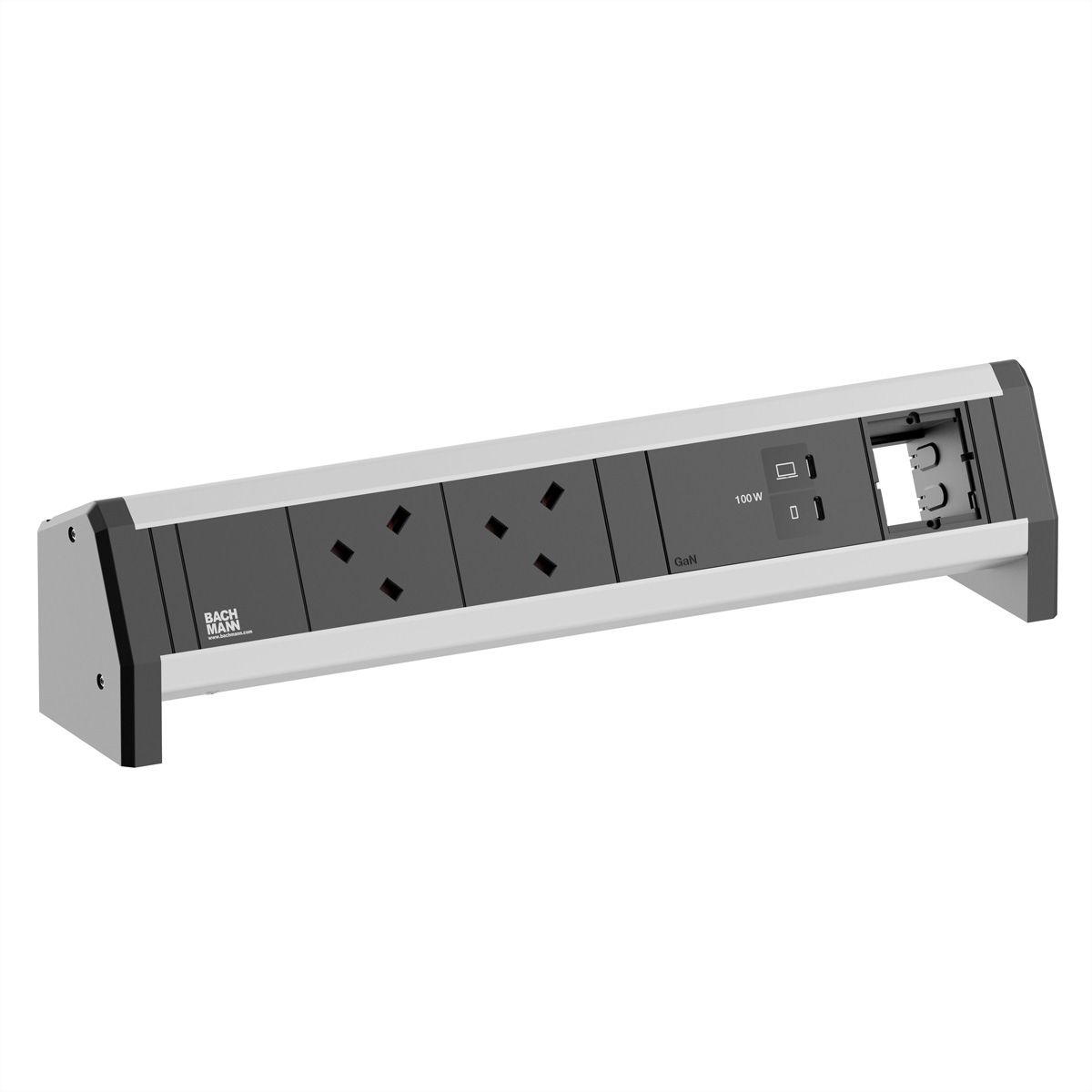 BACHMANN DESK 2xUK 45° 3,15A 1xUSBC/C, 1xCM