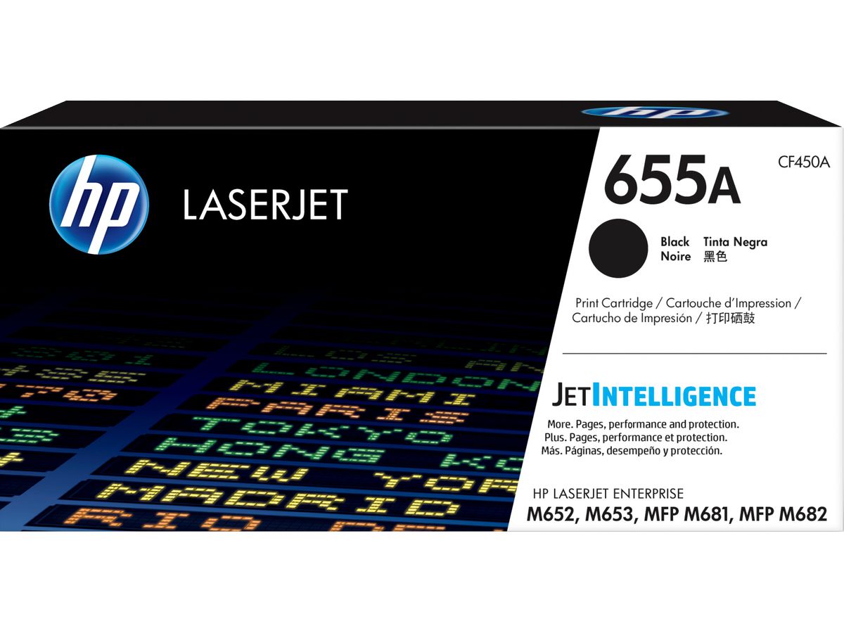 HP 655A Schwarz Original LaserJet Tonerkartusche