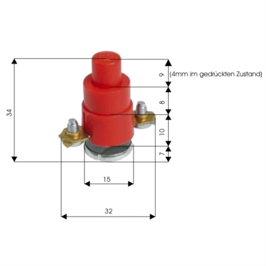 BACHMANN Thermoschutzschalter 1-polig, 1p für Kabeltrommel, Ansprechtemperatur 56°