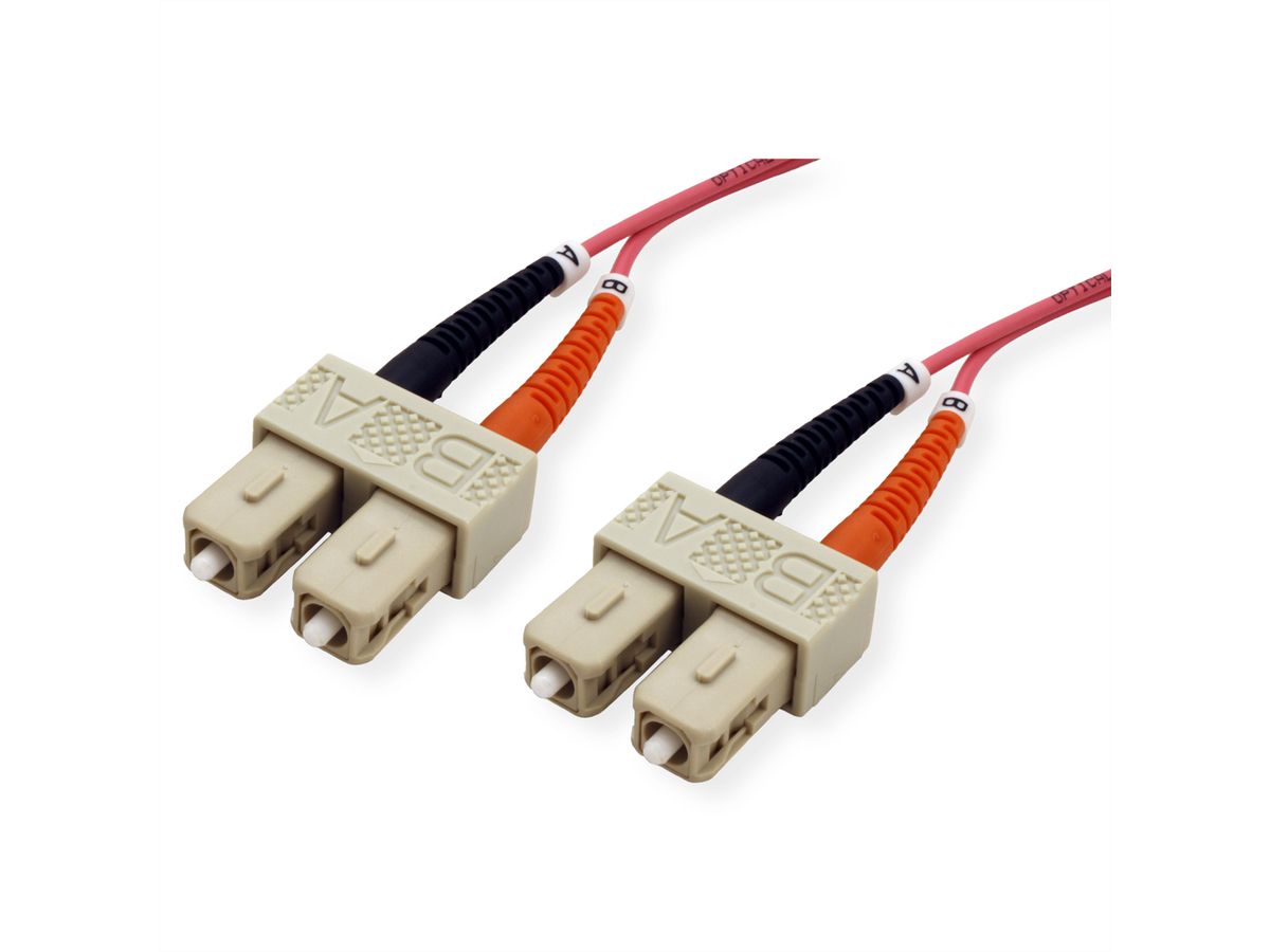 Quality LWL-Kabel dupl. 50/125µm OM4 SC/SC, 7,5 m