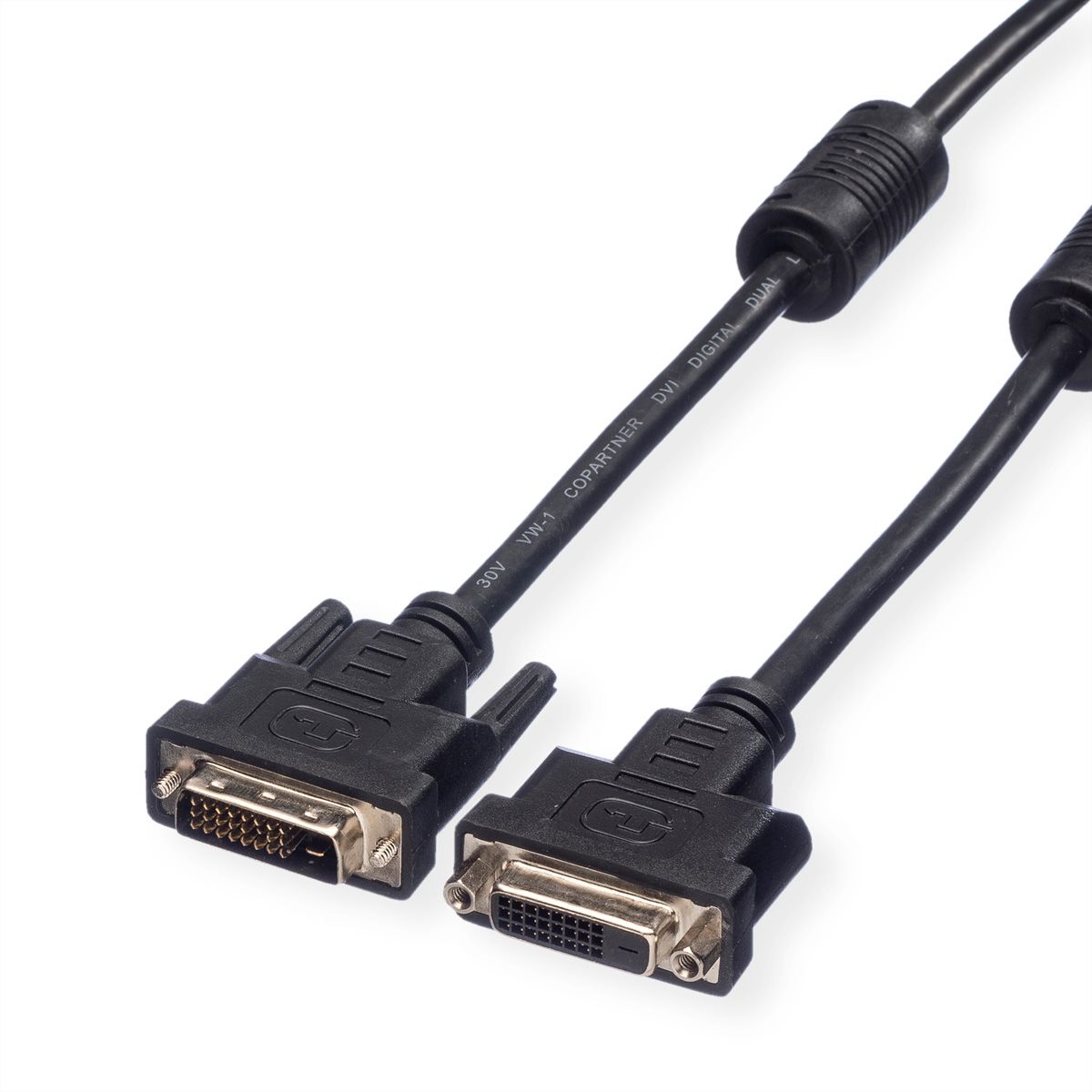 VALUE Verlängerungskabel DVI, DVI ST-BU, (24+1) dual link, 5 m