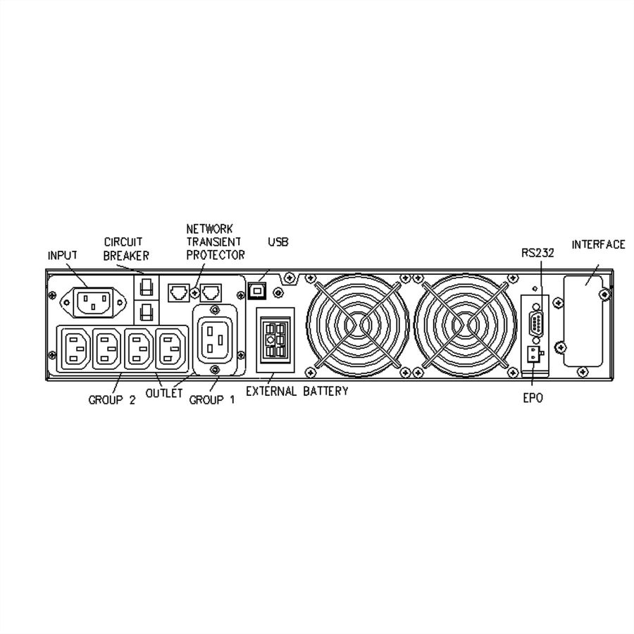 ROLINE ProSecure II 2000 RM2HE - Online USV, 19-Zoll Rackversion