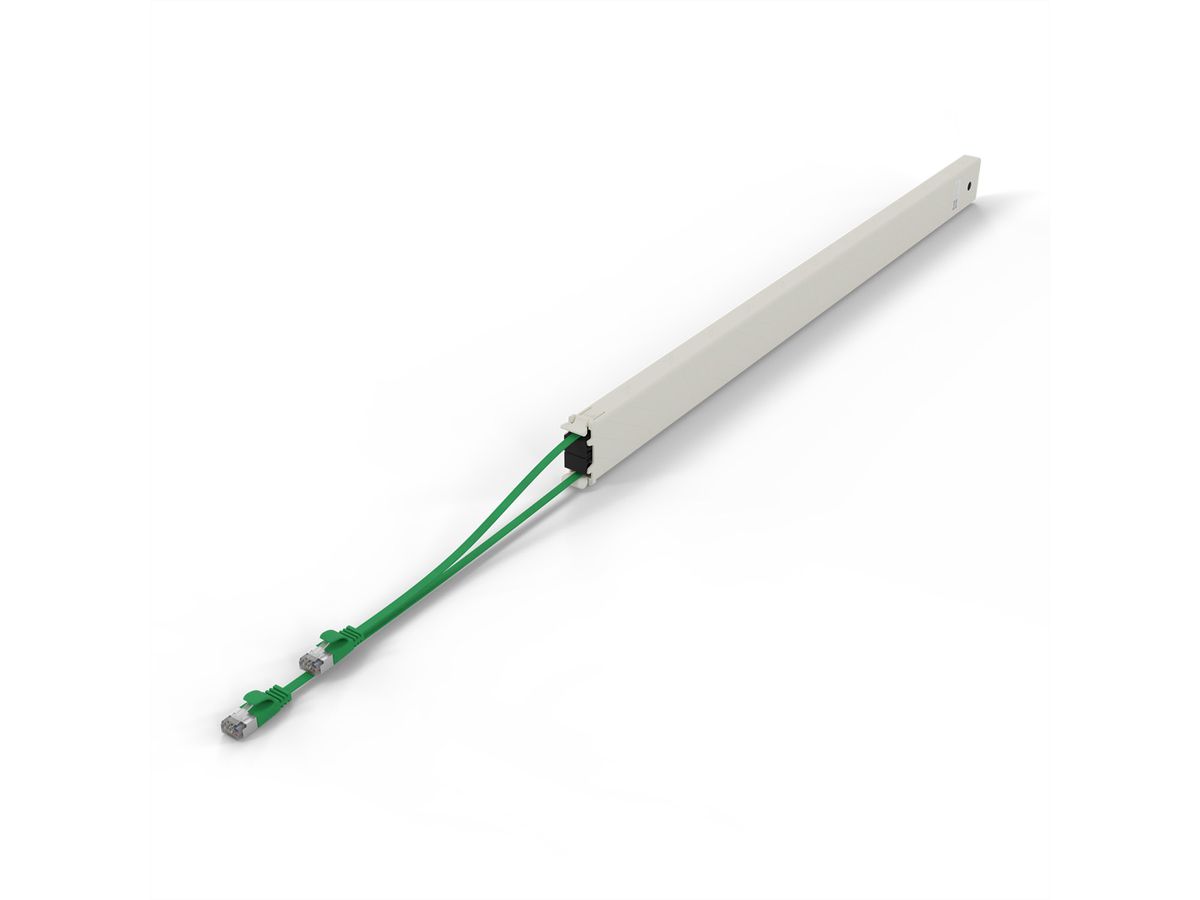 patchbox.one Kassette 46RU STP grün Cat.6a 2,5m