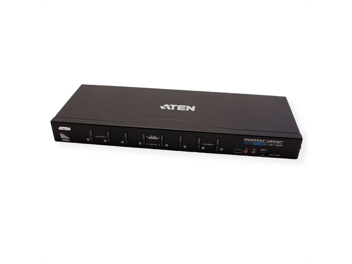 ATEN CS1768 KVM Switch DVI, USB, Audio, 8 Ports