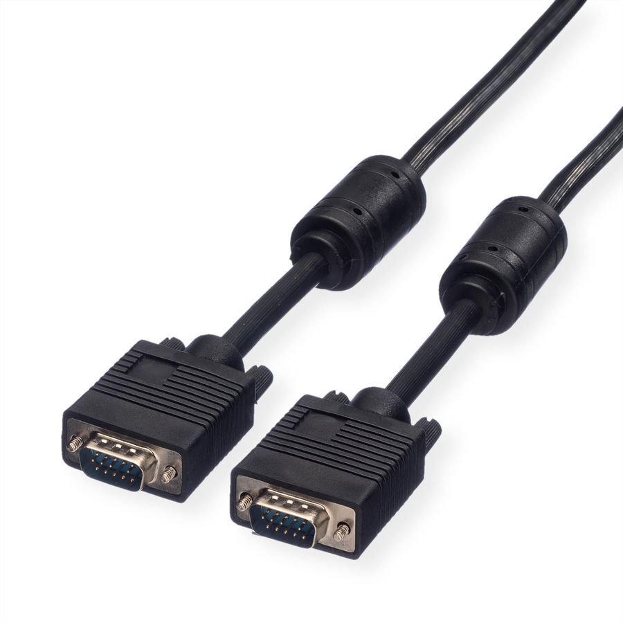 ROLINE SVGA-Kabel HD15 ST - ST mit Ferritkern, 6 m