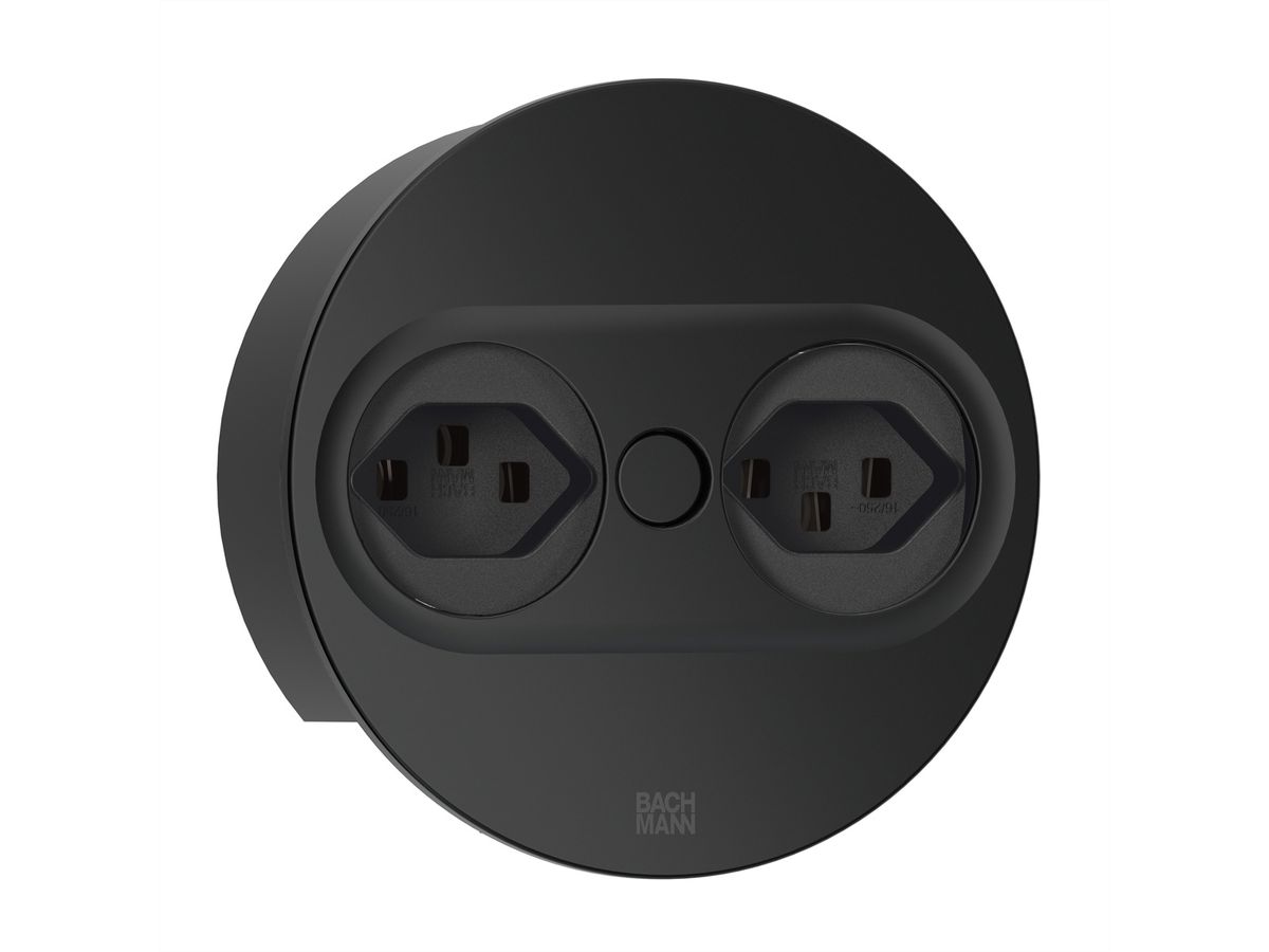 BACHMANN TWIST2 2xCH T23 2,0m AEH, T23 RAL9005 30GE rund