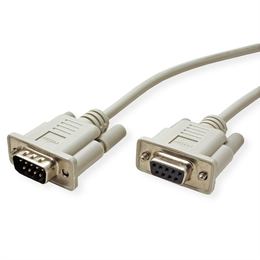 ROLINE RS232-Kabel 9pol ST-BU, 1,8 m