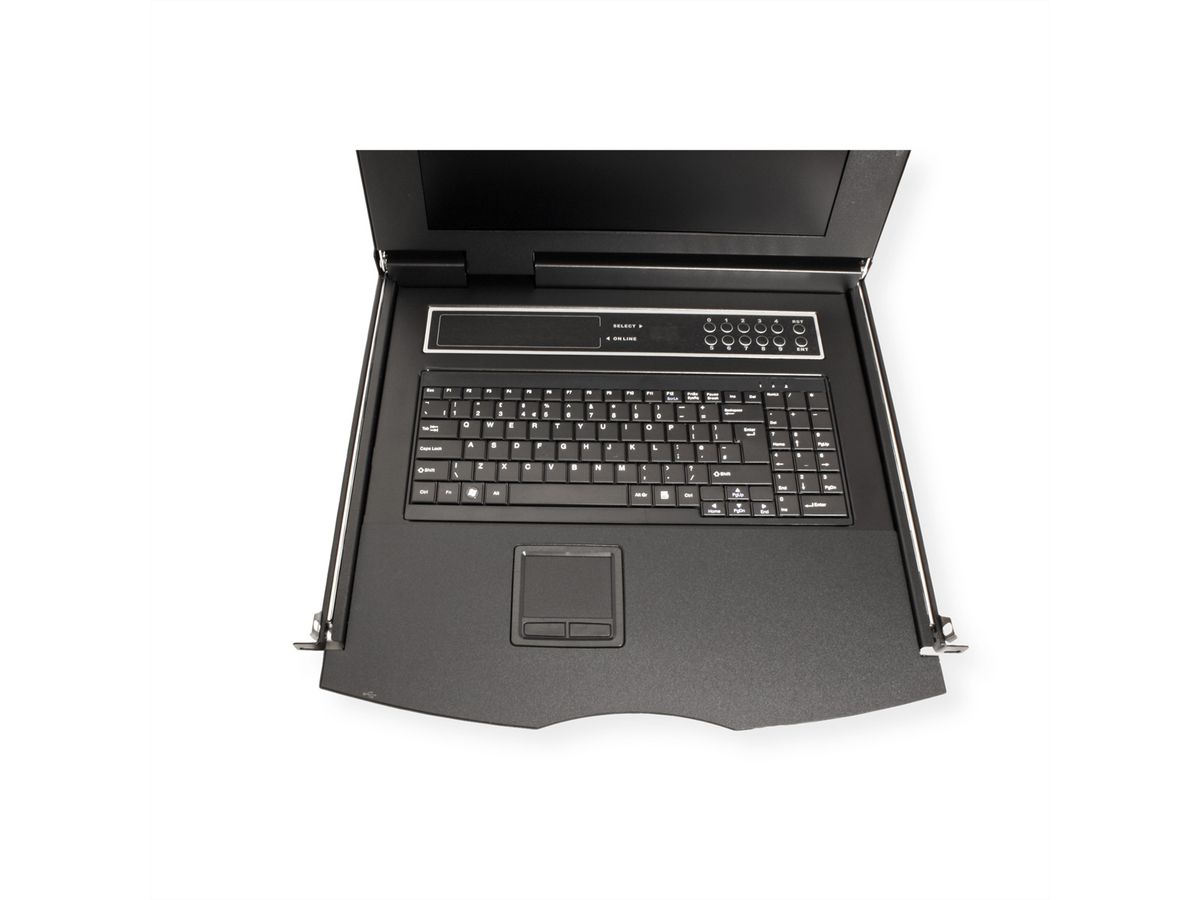 VALUE 19"-KVM-Switch, 8-Port, 43 cm (17") TFT (4:3), VGA, USB, DE-Layout