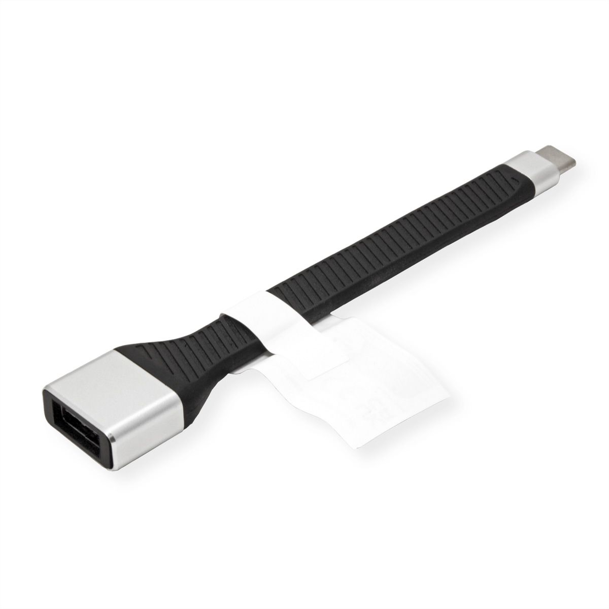 ROLINE USB 3.2 Gen 2 Silikonkabel, C-A, ST/BU, 10Gbit/s, Emark, schwarz, 11 cm