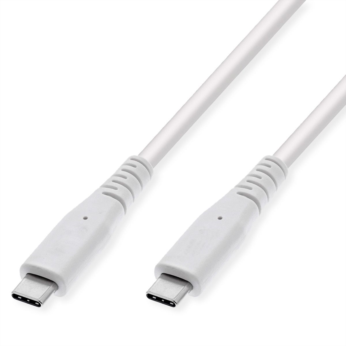 VALUE USB 3.2 Gen 2 kompatibles Kabel, USB C-C, ST/ST, 4K UHD-1, 10Gbit/s, Emark, 60W, weiß, 3 m