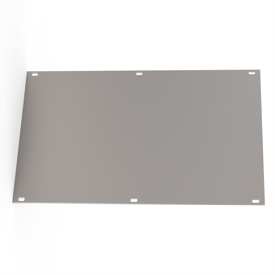 SCHROFF Frontplatten, U-Profil, schirmbar - U-FRONTPL.EMC 3HE 42TE M.PIN