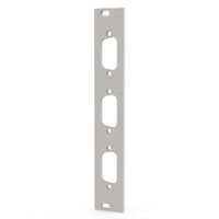 SCHROFF Frontplatte SUB-D Ausbruch - TEILFRONTPL.3HE 4TE 3X9 DC