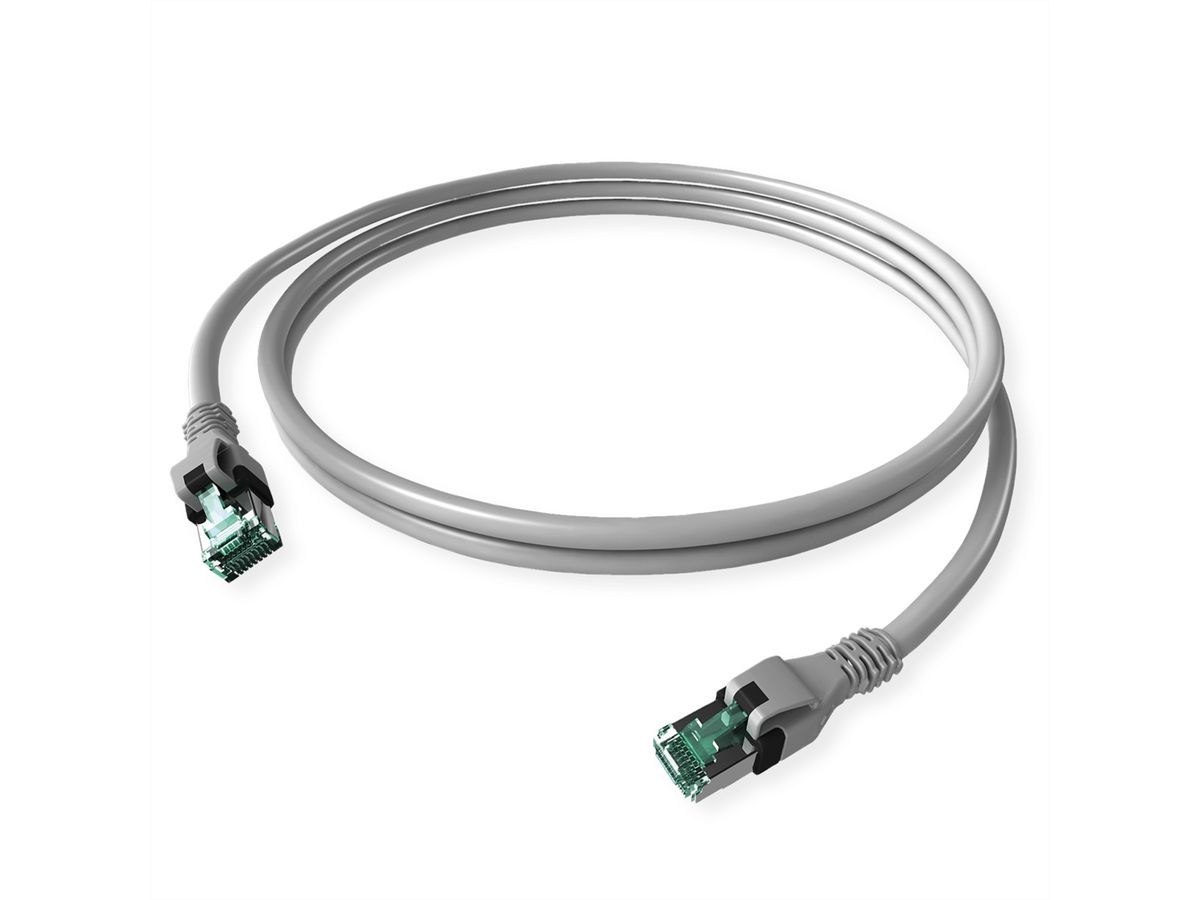 DualBoot PushPull IP20 Patchkabel, Kat.6A (Class EA), grau, 5 m