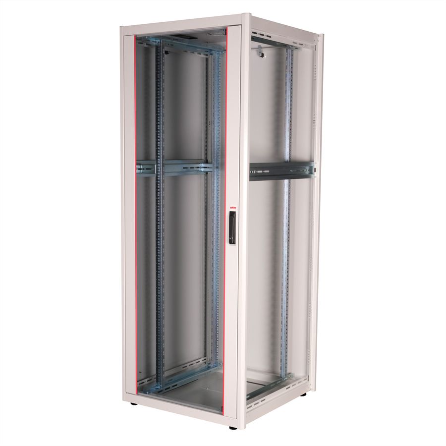 ROLINE 19-Zoll Netzwerkschrank Basic 42 HE, 800x800 BxT Glastür grau