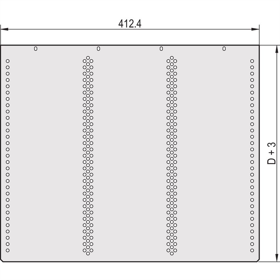 SCHROFF Abdeckbleche - ABDECKBLECH FUER KARTEN 340T