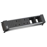 BACHMANN POWER FRAME 2xUK 3,15A 90° 2xCM, Strom 0,2m GST18 United Kingdom
