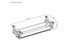 ROLINE Easy2Open Kabelkanal, Untertischmontage, schwarz, 44,9 cm
