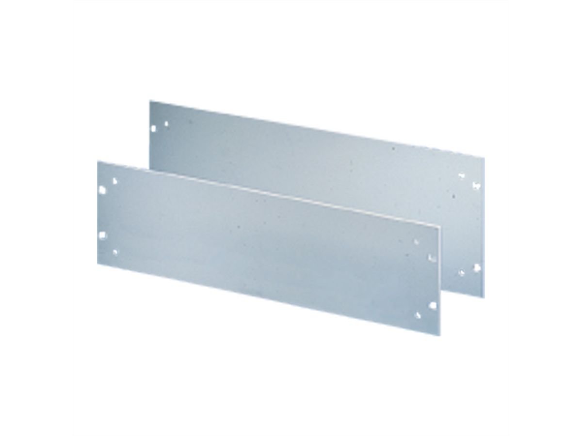 SCHROFF 19"-Frontplatten mit Grifflöcher - 19"-FRONTPLATTE 1HE ELOX.