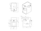 DATAFLEX Bento® desktop locker, 500, weiß
