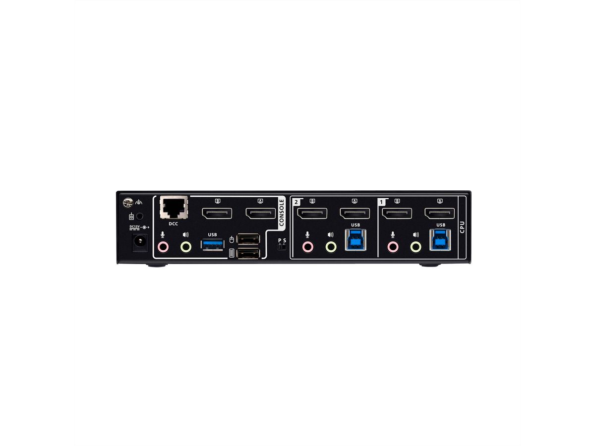 ATEN CS1942DPA 2-Port USB 3.0 8K DP KVM, DUAL View