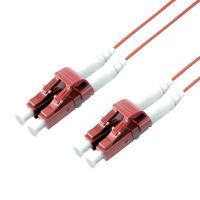 ROLINE LWL-Kabel SLIM 50/125µm OM4, LC/LC, LSOH, Slim, violett, 1 m