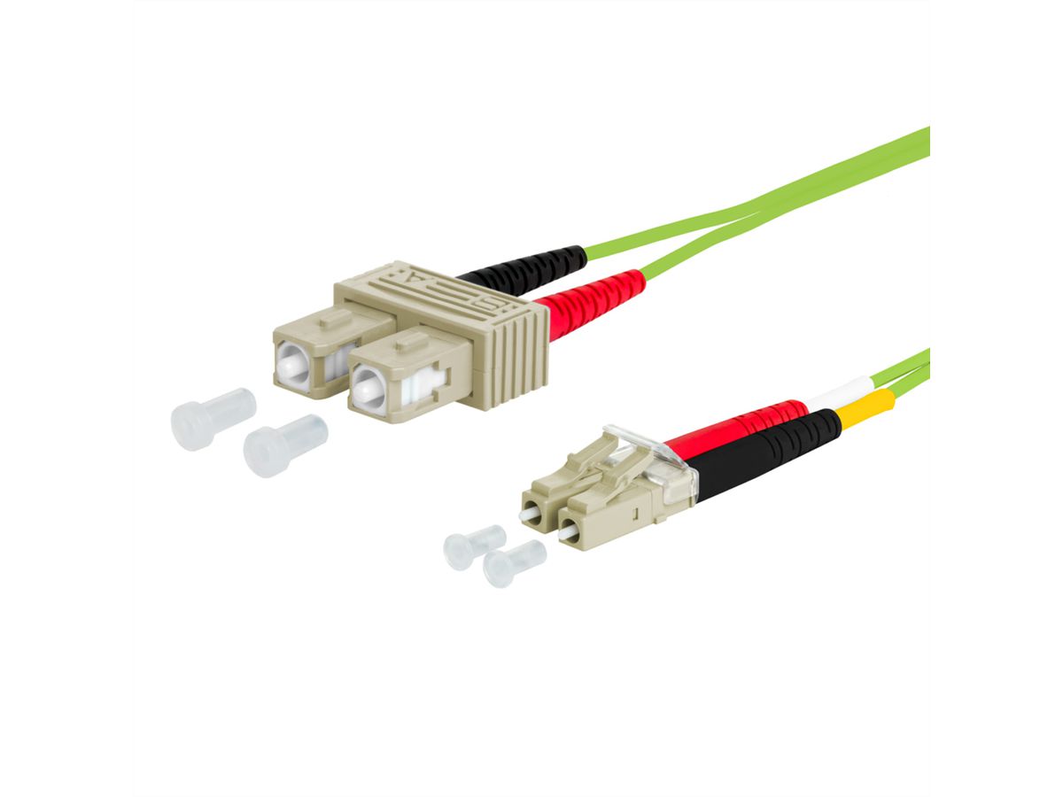 METZ CONNECT OpDAT Patchkabel, SC-D/LC-D OM5, 8 m