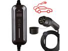 ROLINE Tragbares E-Auto Ladegerät, Typ J & Typ2 Stecker, 1-phasig, Mode 2, 10 A, 2,3 kW, 5 m