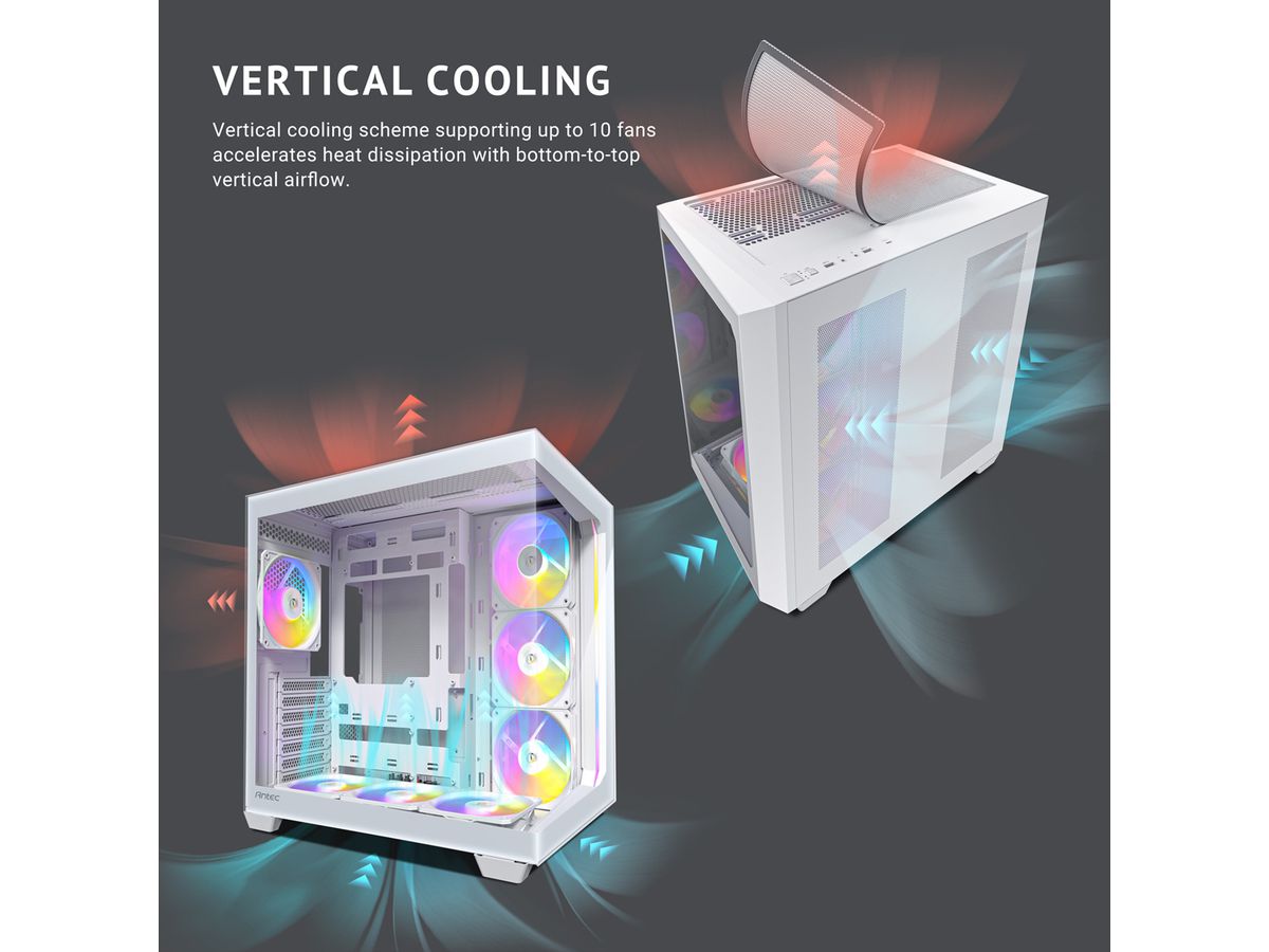 ANTEC Constellation C5 ARGB PC Gehäuse Midi Tower ATX, weiß