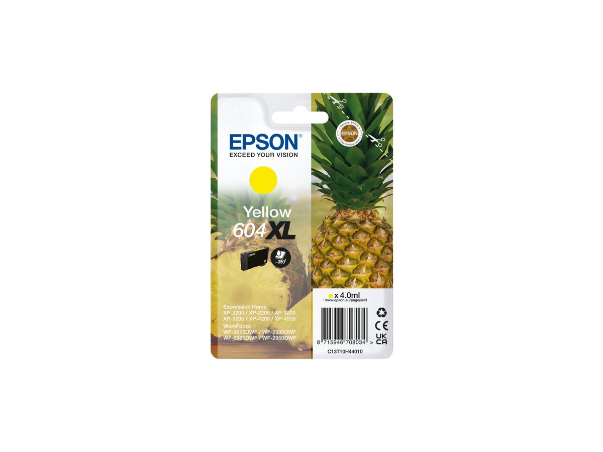 Epson 604XL Druckerpatrone 1 Stück(e) Original Hohe (XL-) Ausbeute Gelb