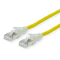 DÄTWYLER Patchkabel Cat.6A (Class EA) S/FTP, CU 7702 flex LSOH, AMP v2, gelb, 1 m