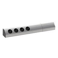 BACHMANN CASIA 4x Schutzkontakt UTE, silberfarben