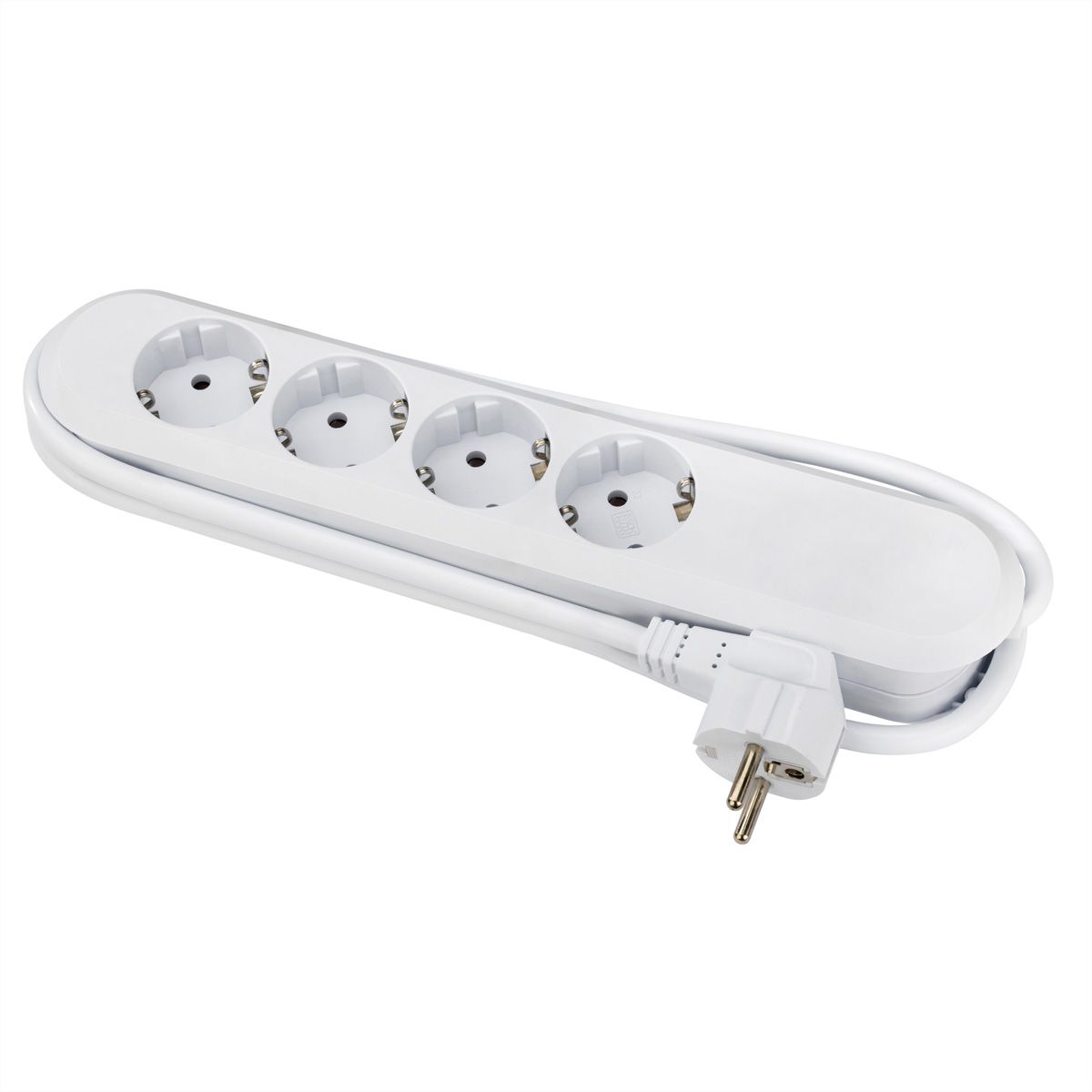 BACHMANN SMART Steckdosenleiste 4x Schutzkontakt, weiß, 1,5 m