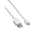 VALUE USB 2.0 Kabel, USB A ST - Micro USB B ST, weiß, 3 m