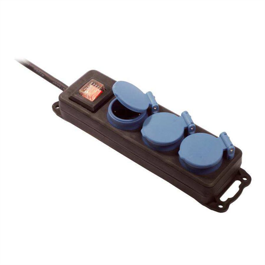 BACHMANN Verteilersteckdose 3x CEE7/3, IP44, 1,5m