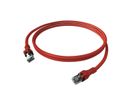 EasyLan DualBoot PushPull IP20 Patchkabel, Kat.6A (Class EA), S/FTP, rot, 2 m