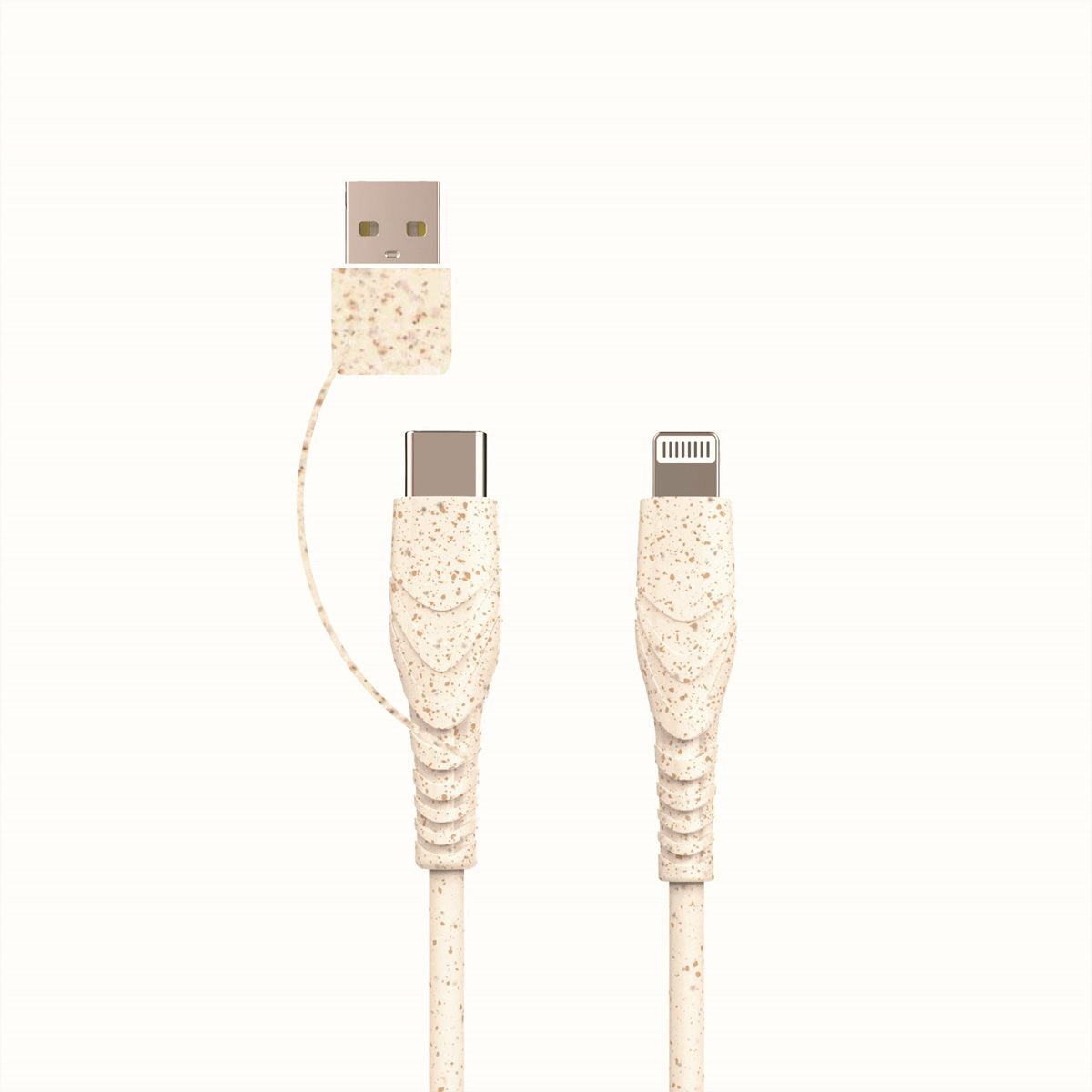 BIOnd BIO-CT-IP USB-C to 8PIN & USB-A 3,5A Cable, 1,2 m
