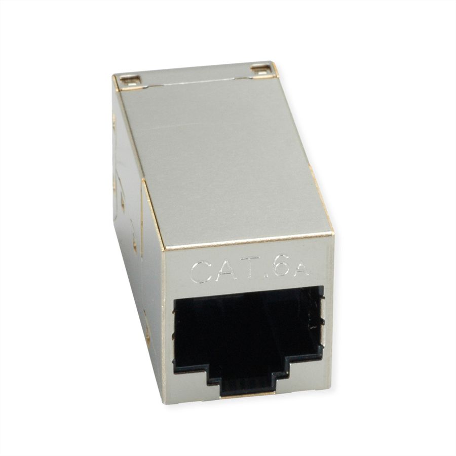 ROLINE RJ-45 Kupplung geschirmt, Cat.6A (Class EA), silberfarben