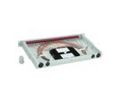 TELEGÄRTNER BASIS V LWL-Panel mit Kupplungen & Pigtails, 24x LC Duplex, violett, OM4