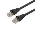 TELEGÄRTNER Patchkabel S/FTP, Kat.6A, LSOH, schwarz, 7,5 m
