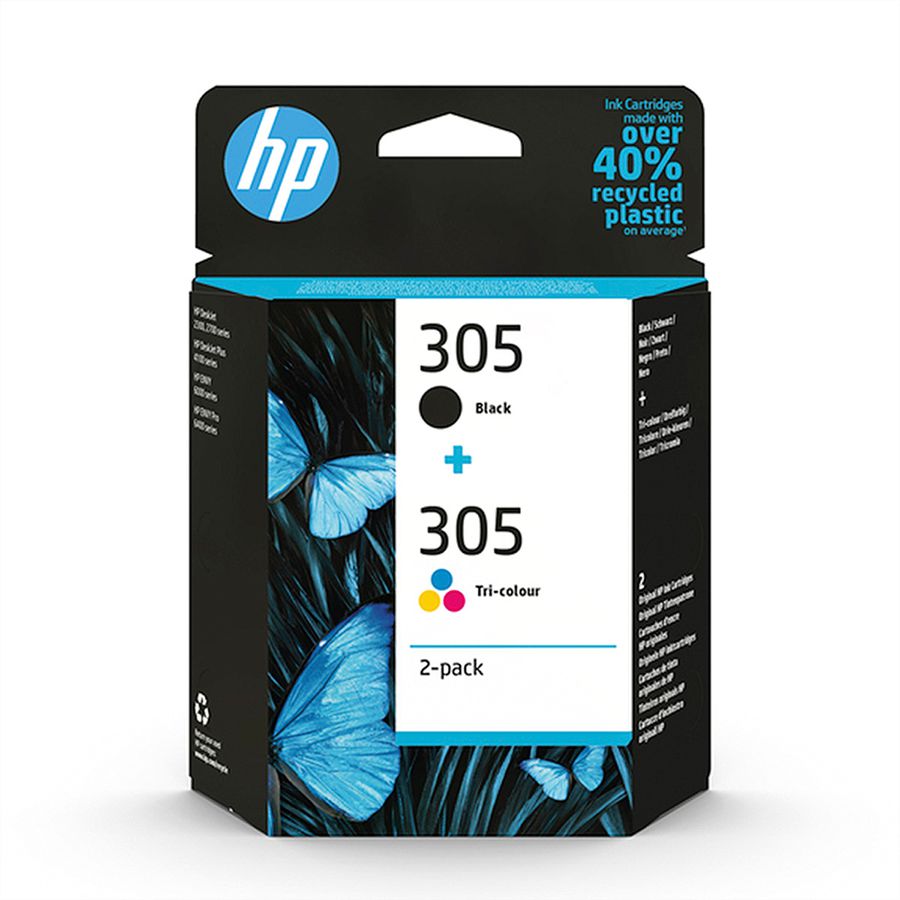 6ZD17AEAE, Nr. 305/305, Combopack (schwarz, farbig) für HP-ENVY 6020 /DeskJet 1200