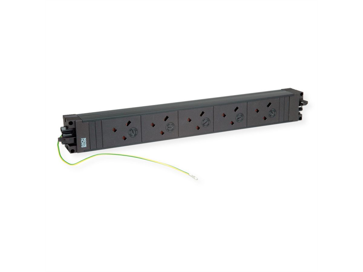 BACHMANN STEP BASE 5xUK 45° GST18 inkl. Erdung, schwarz