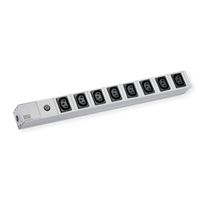 BACHMANN 19" Steckdosenleiste, 8x C13 Buchse, 1xC14 Stecker